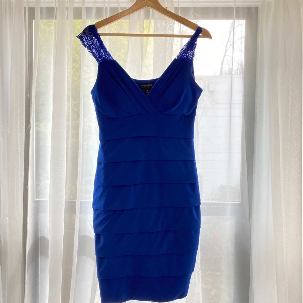 Blue night out dress
